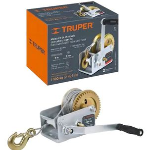 Malacate Con Manivela 650 Kg Con Cable Truper Maw-54c