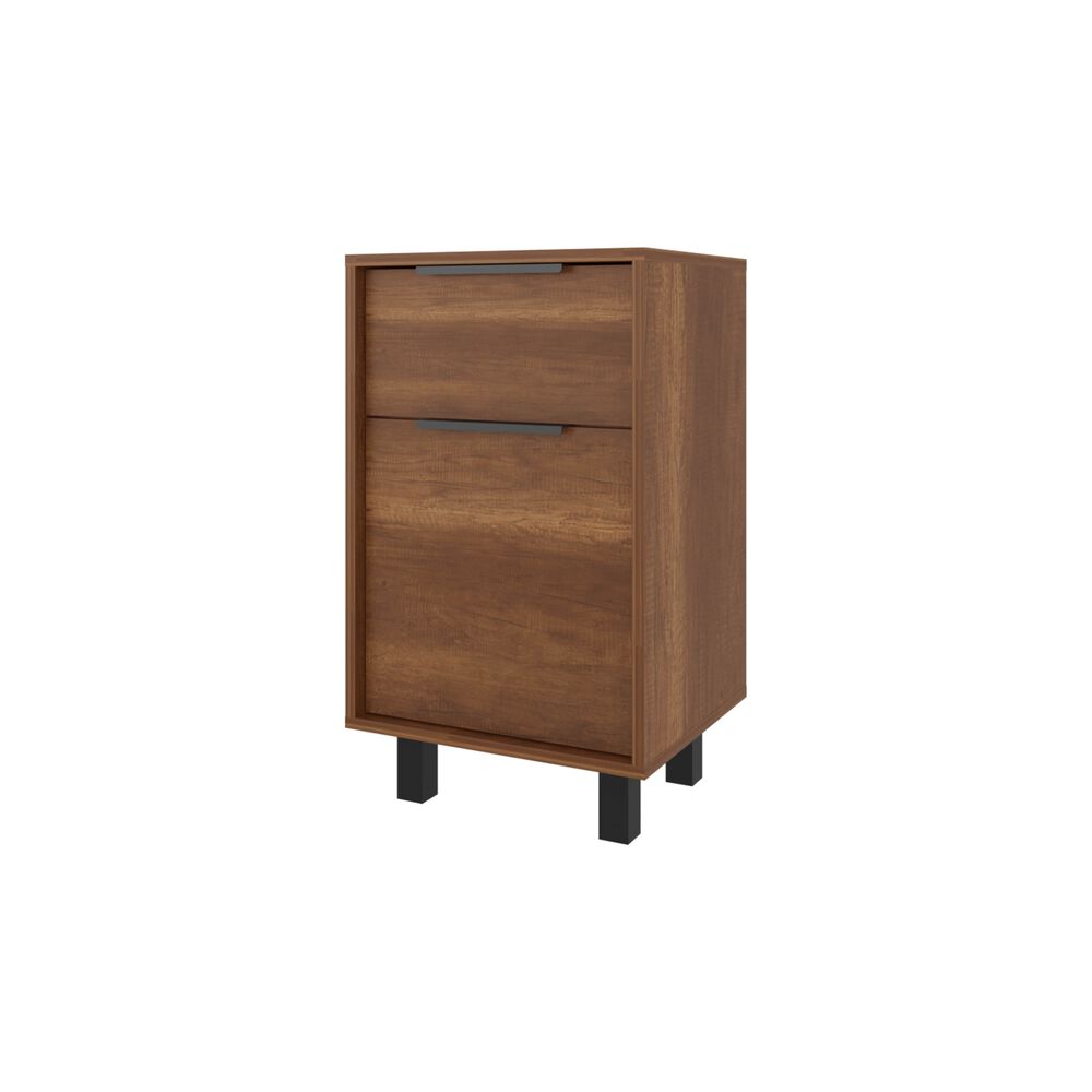 Velador 1 Cajón 1 Puerta Fm-002o - Café Oscuro image number 0.0