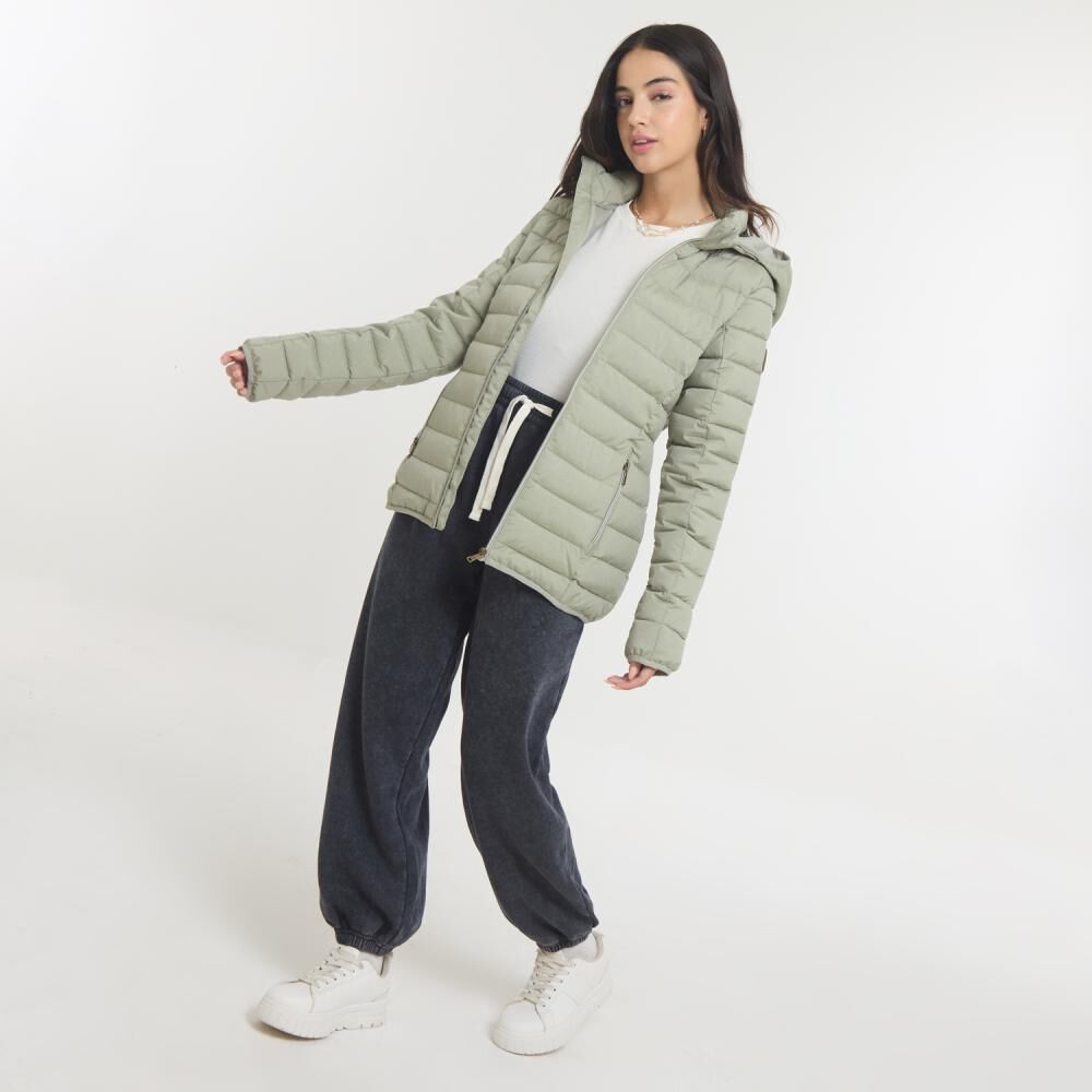 Parka Regular Cuello Alto Con Capucha Mujer Ocean Pacific image number 1.0