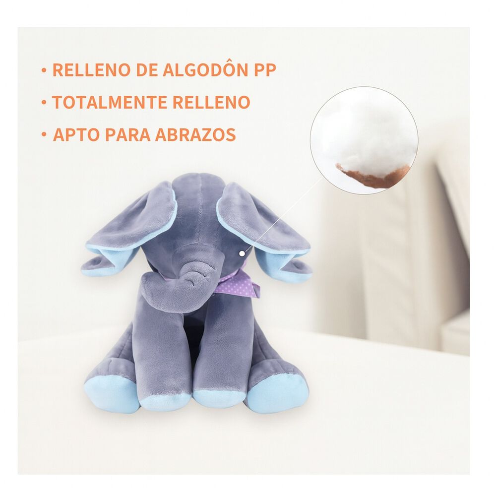 Peluche Interactivo Animado Musica + Juego Elefante Bebe image number 3.0