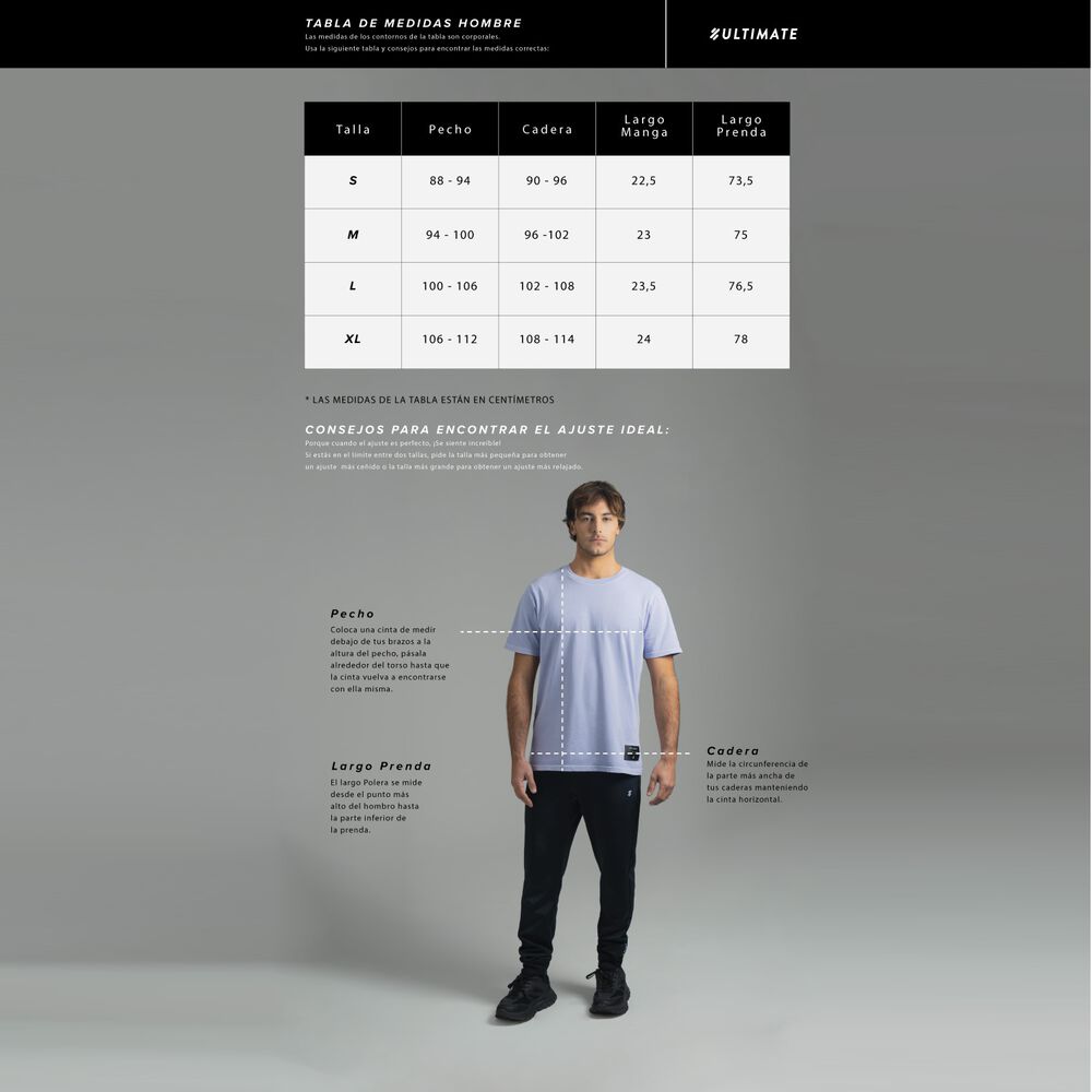 Ultimate Polera Mc Hombre Purple Ash - S image number 4.0