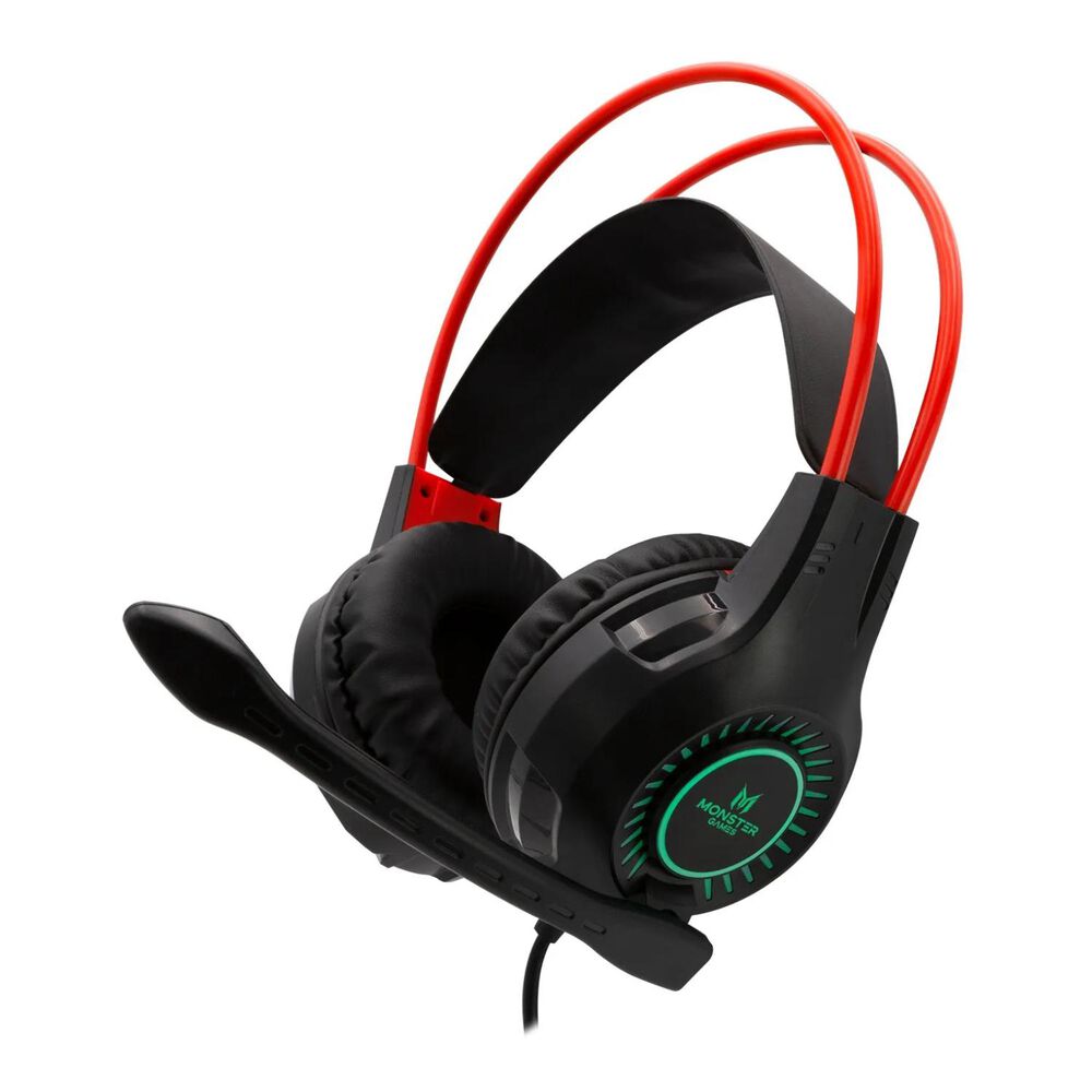Audifonos Gamer Jack 3.5 Usb Pc Rgb Negro Trap image number 0.0