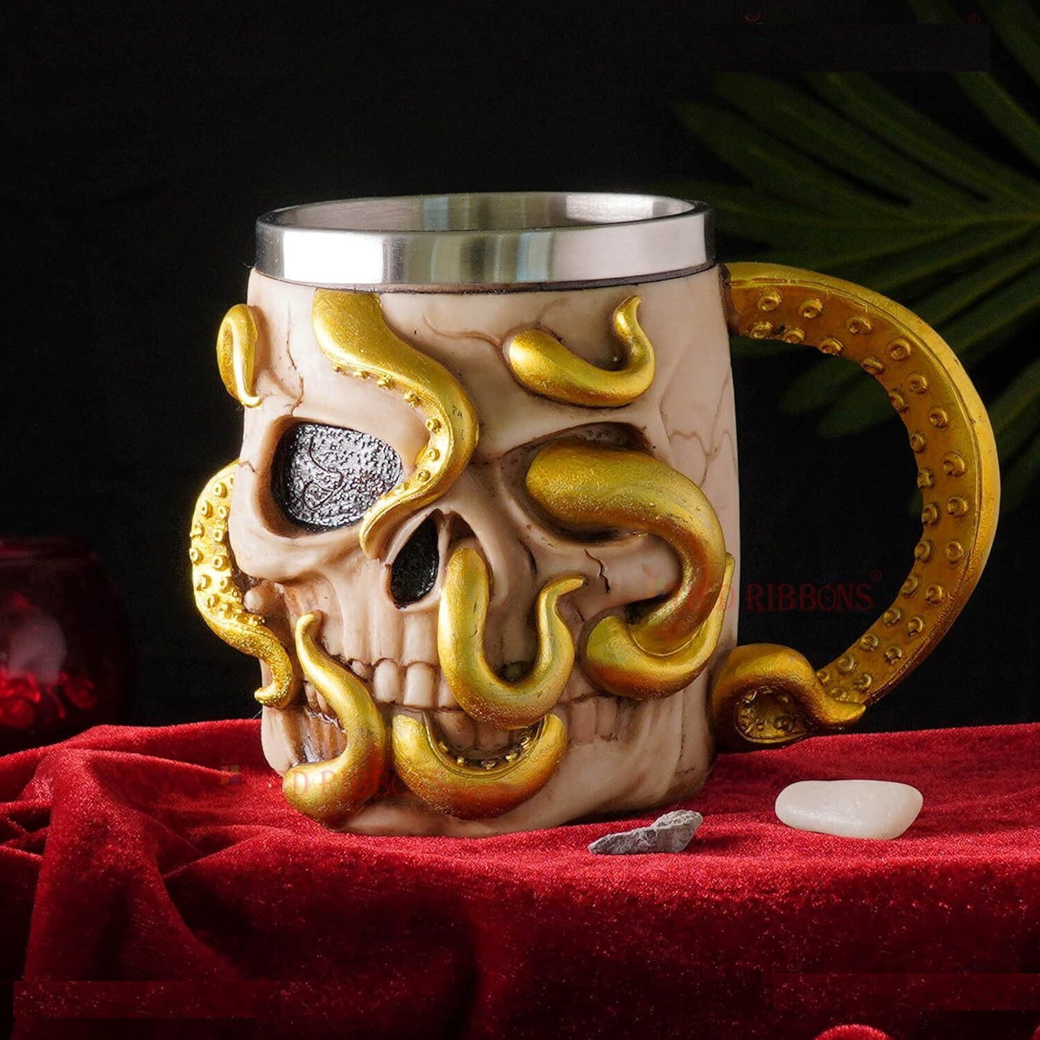 Taz&oacute;n Calavera Skull Kraken Ghost Resina image number 3.0