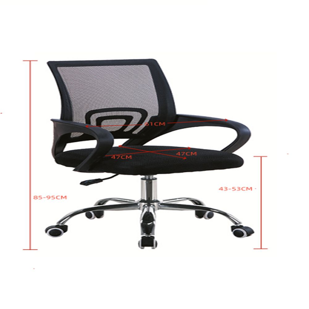 Silla De Oficina Ejecutiva Nueva York Ergonomica Respaldo Malla Negra Bm-520mn Arthome image number 5.0