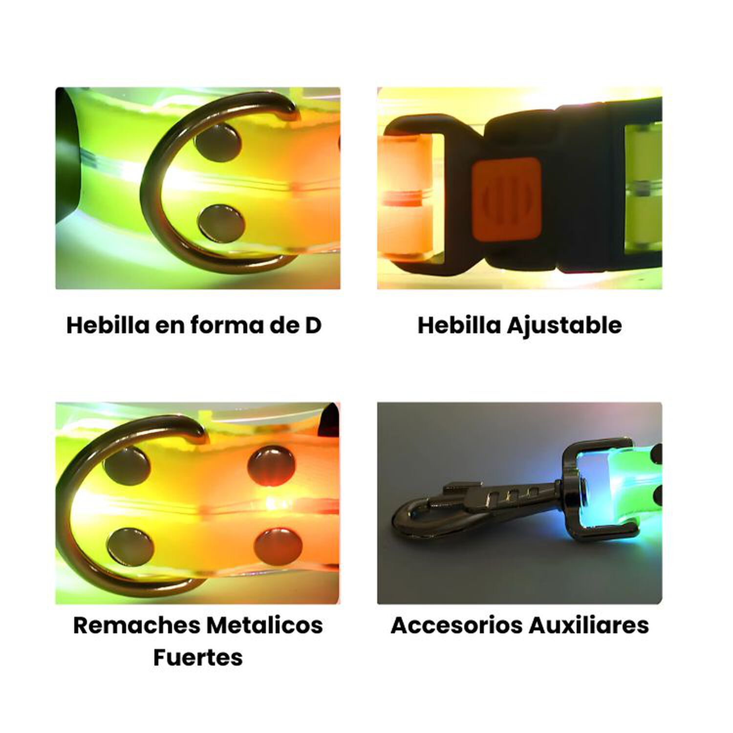 Correa + Collar Con Luces Led Impermeable image number 5.0