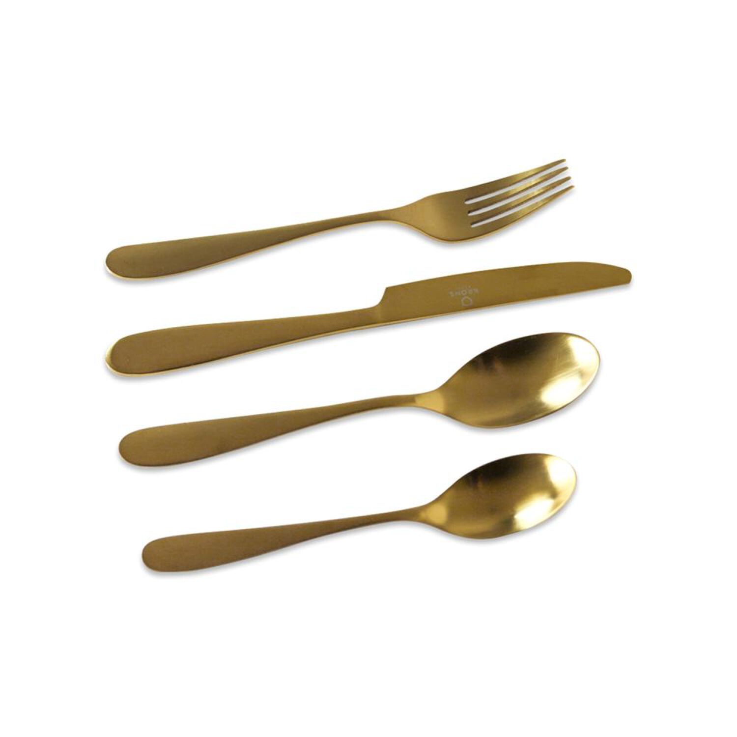 Cubiertos De Mesa Krons Golden / 24 Piezas image number 0.0