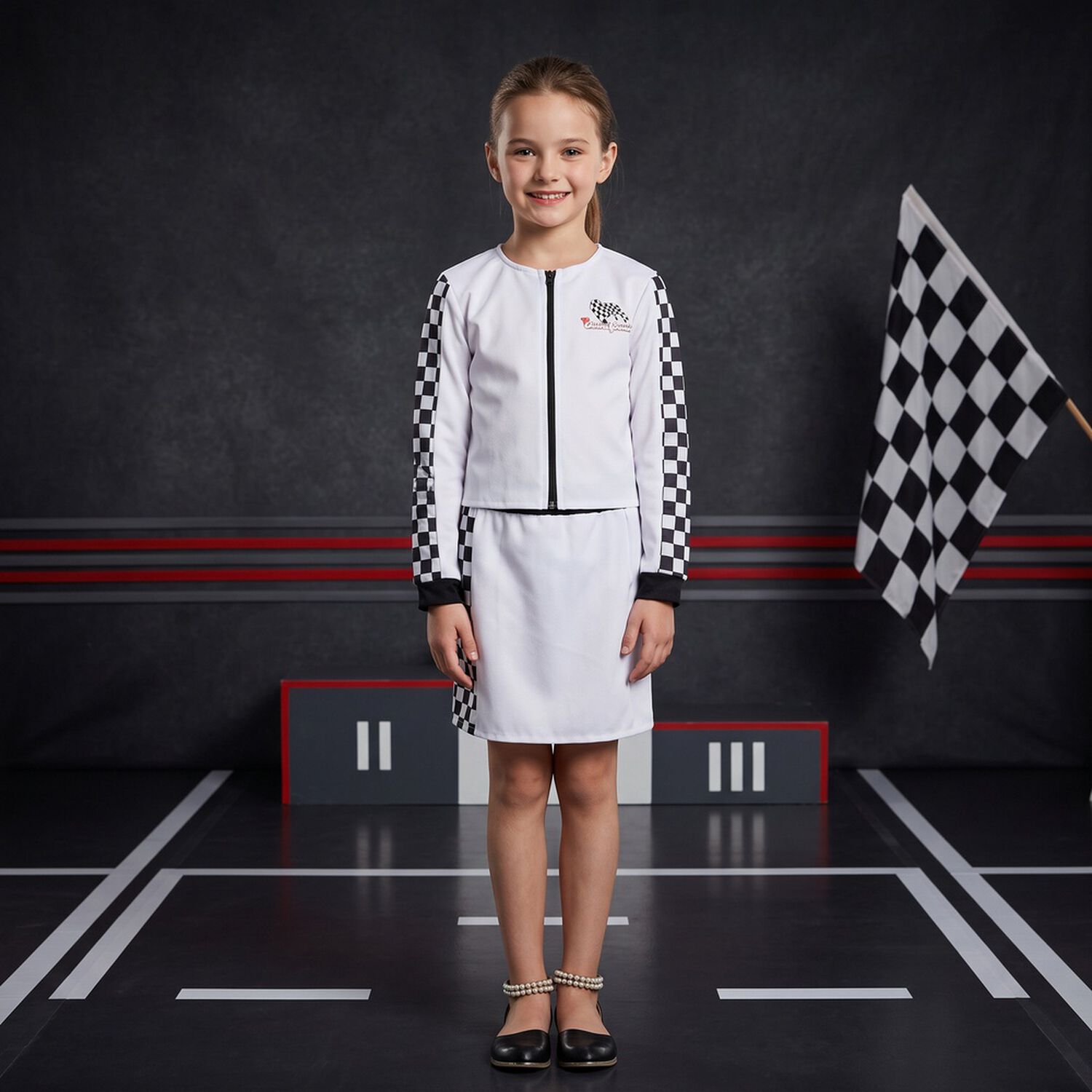 Disfraz Infantil Carreras Formula 1 Ni&ntilde;a image number 0.0