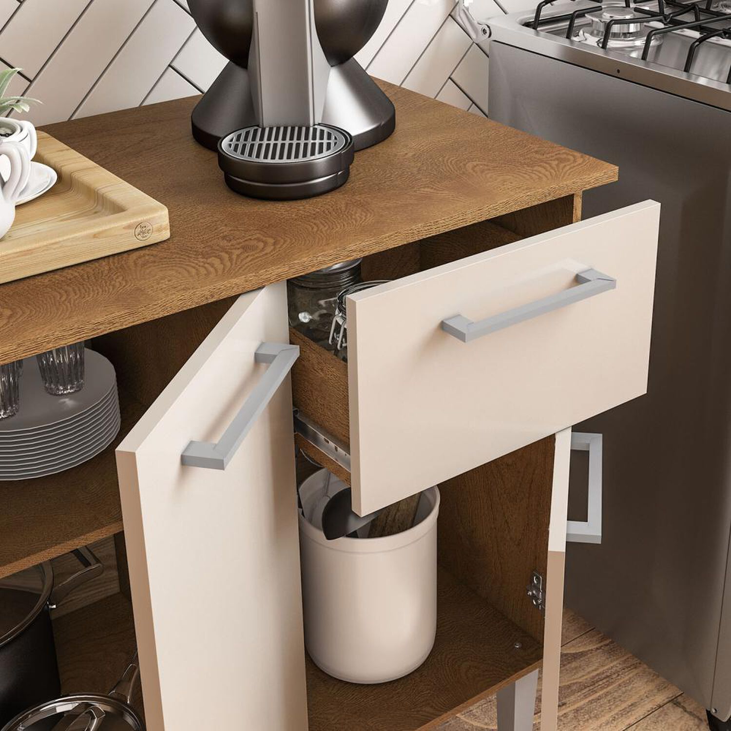 Mueble De Cocina Vekka Home Base / 3 Puertas / 1 Caj&oacute;n image number 5.0