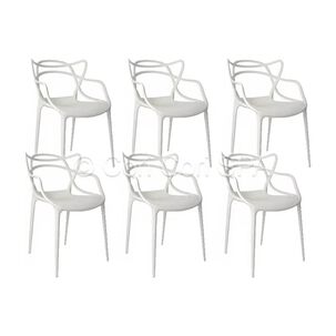 Pack 6 Sillas Master Blanco