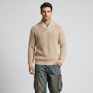 Su&eacute;ter Jersey Cuello Smoking Tejido Hombre Otaki