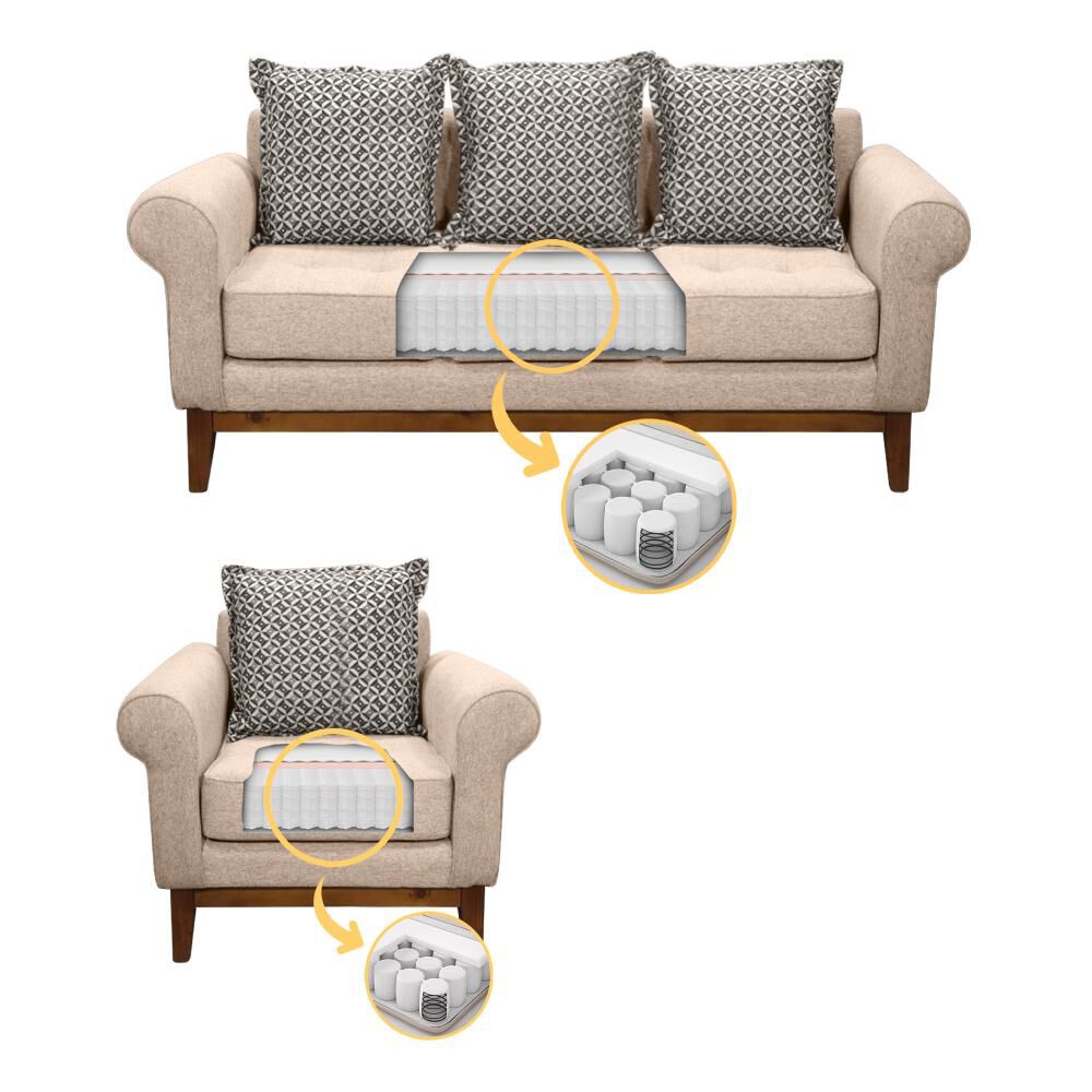 Juego De Living Living Factory Coihue / 5 Cuerpos image number 3.0