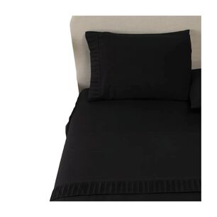 Sabanas 1.5 Plazas Microfibra 300 Hilos Negro