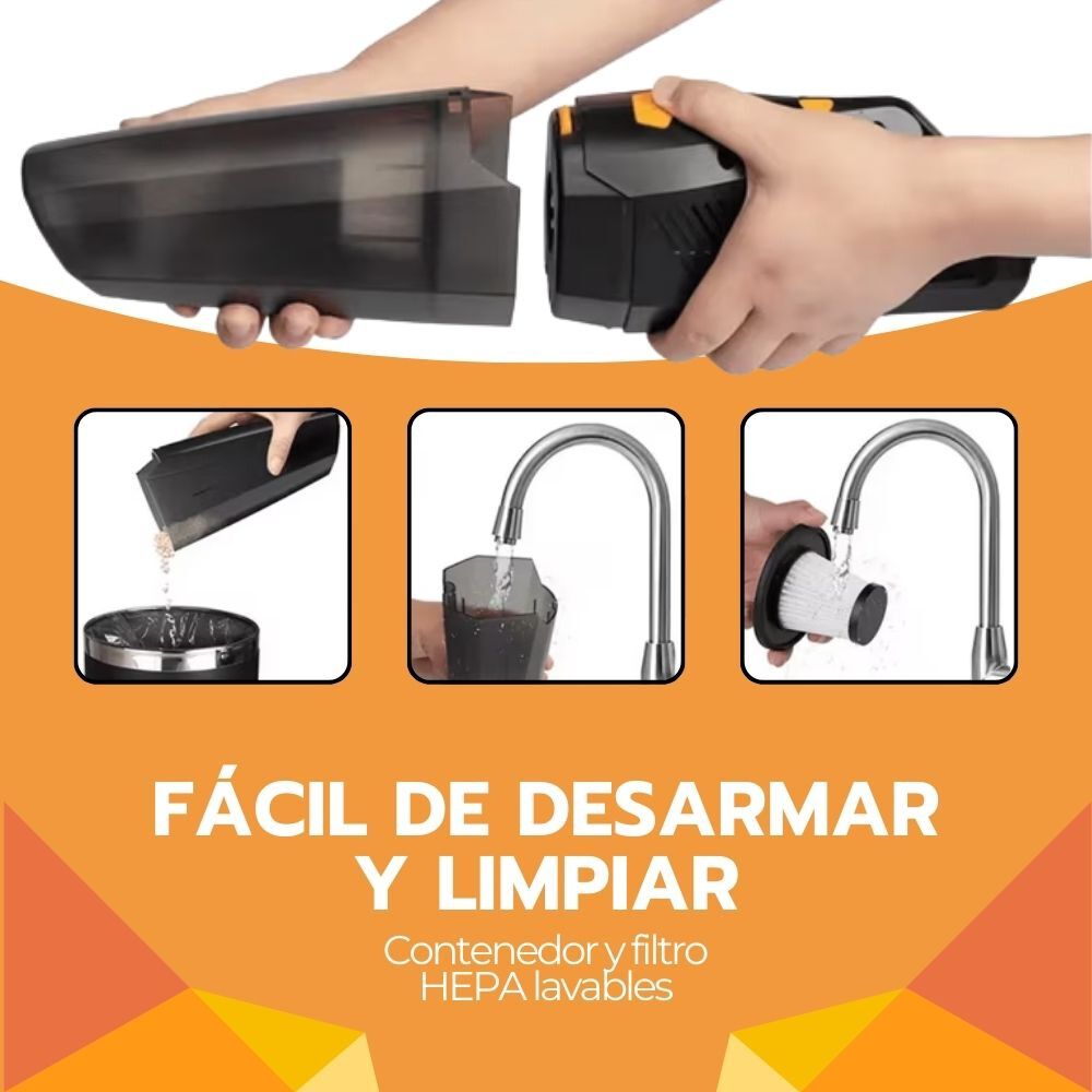 Aspiradora De Mano Auto Inal&aacute;mbrica Multifuncional Port&aacute;til image number 4.0