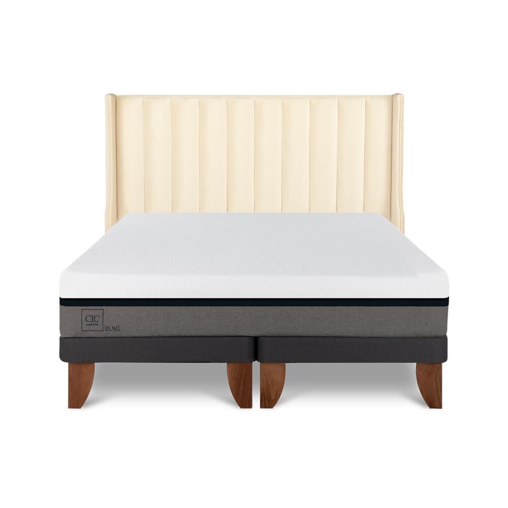 Cama Europea Cic Balance / Super King / Base Dividida + Respaldo image number 0.0