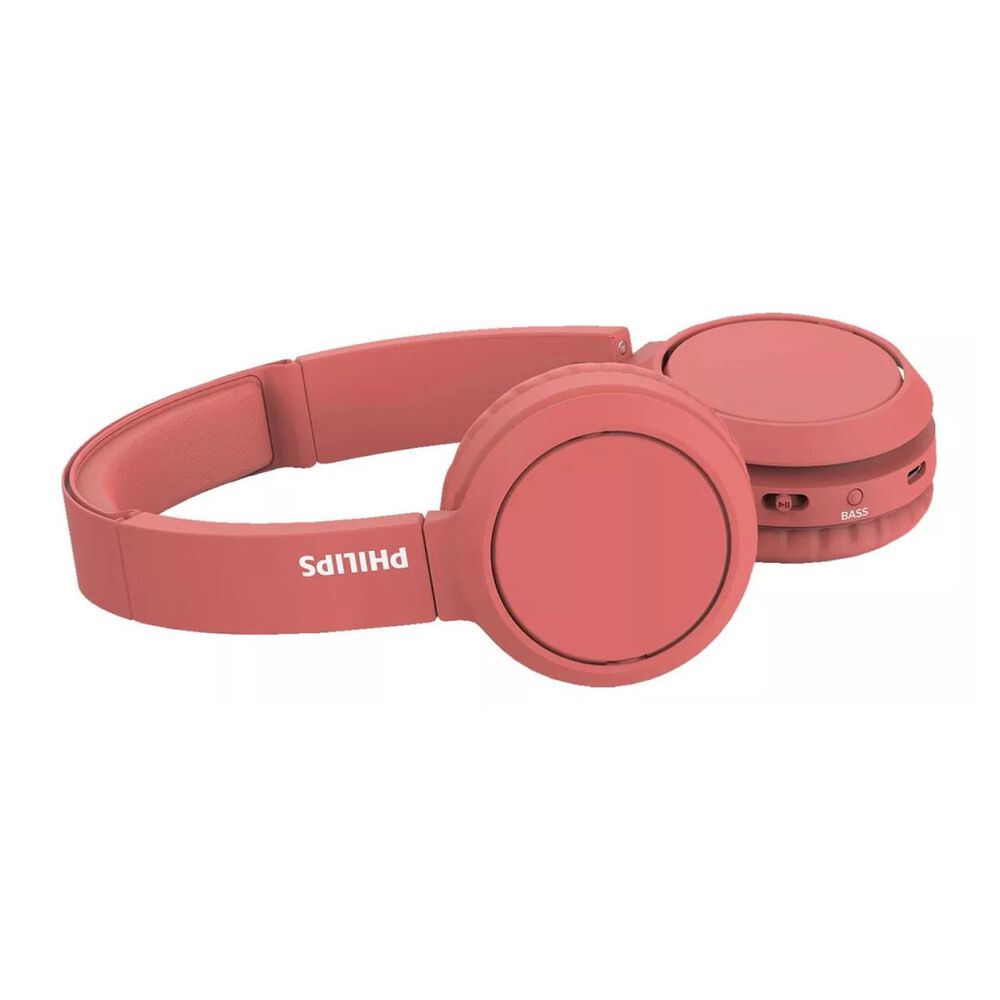Audifonos Bluetooth Over Ear Rojo Bass Tah4205 image number 2.0