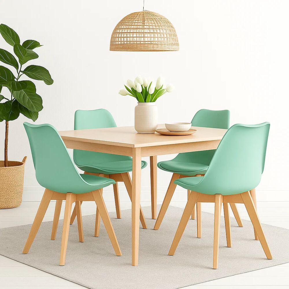 Pack De 4 Sillas Tulip Menta image number 1.0