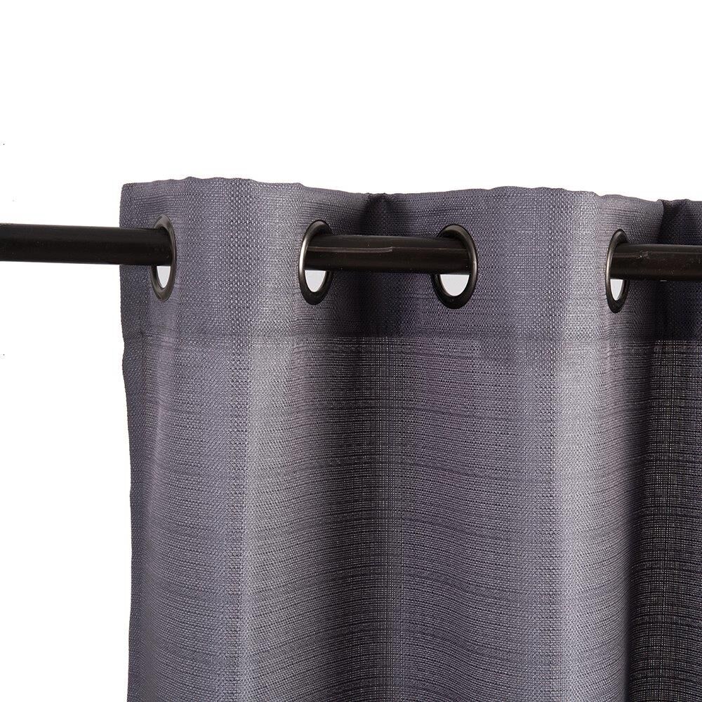 Set Cortina Jqd Rustica 8pzas Argolla 140x220 Taupe image number 1.0