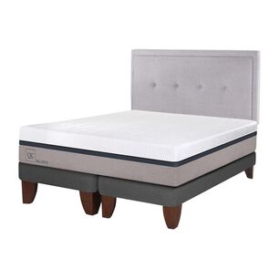 Cama Europea Cic Balance / King / Base Dividida  + Respaldo