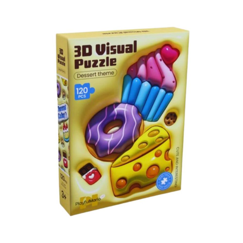 Puzzle 3d Cheese Cake 120 Piezas image number 0.0