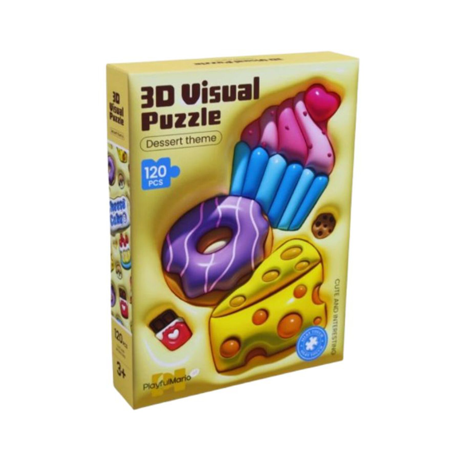 Puzzle 3d Cheese Cake 120 Piezas image number 0.0