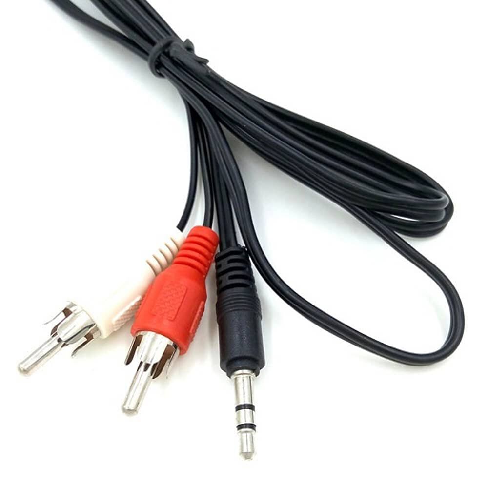 Cable Audio Rca A Jack 2 X 1 3.5 Mm Salida Auxiliar. Aux. Macho Plug image number 2.0