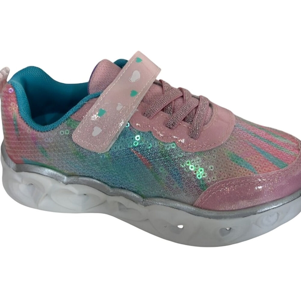 Zapatillas Brillantes Para Niñas Con Luces image number 1.0