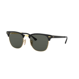 Lentes De Sol Clubmaster Metal Negro Polarizados Ray-ban