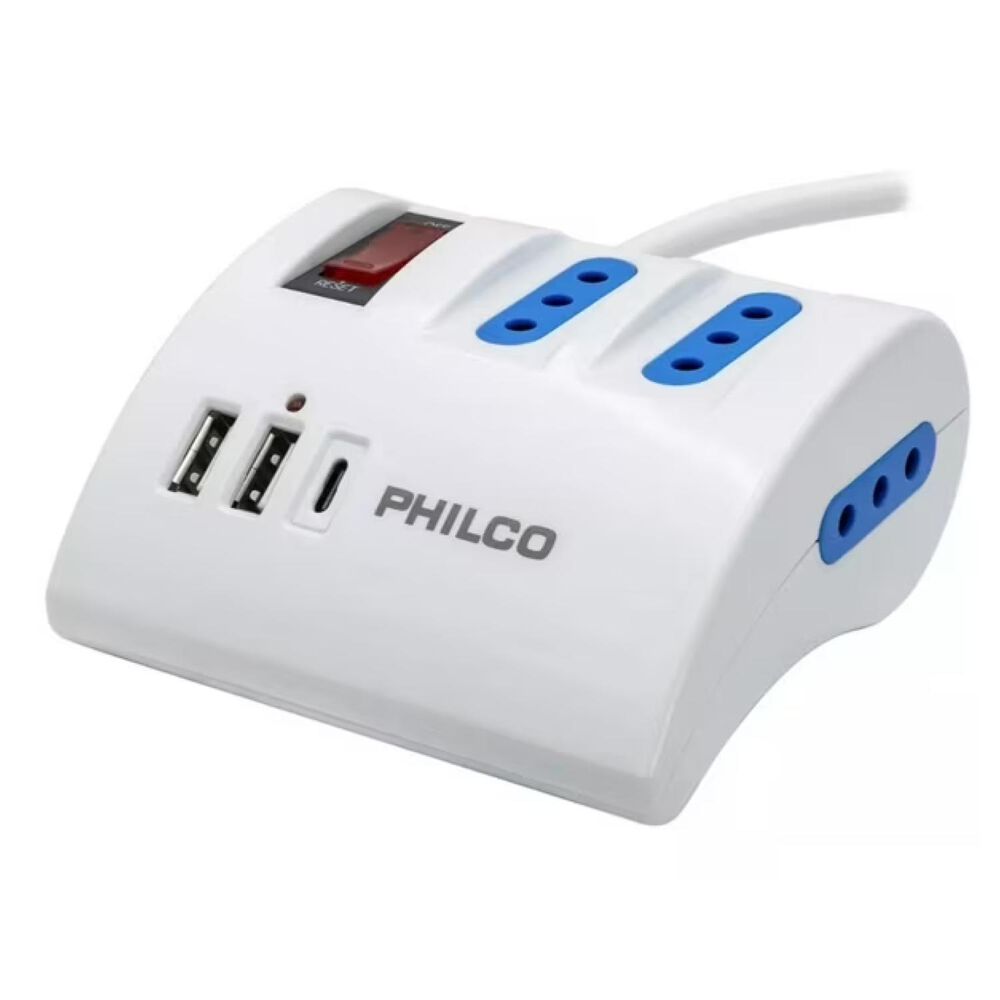 Zapatilla Alargador Extension De Escritorio Usb C Blanco image number 0.0