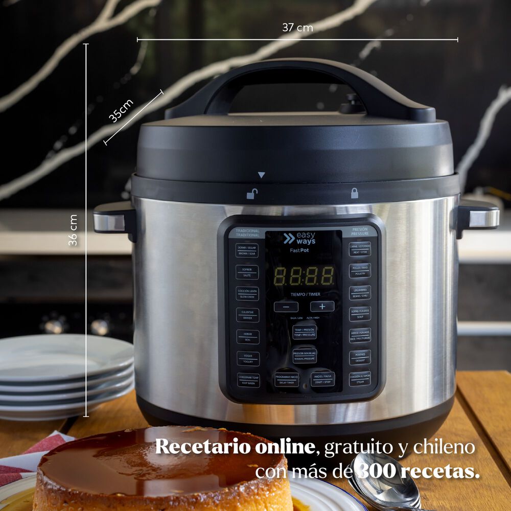 Olla De Coccion Fast Pot 7.6 L Ceramic+ Easyways image number 6.0