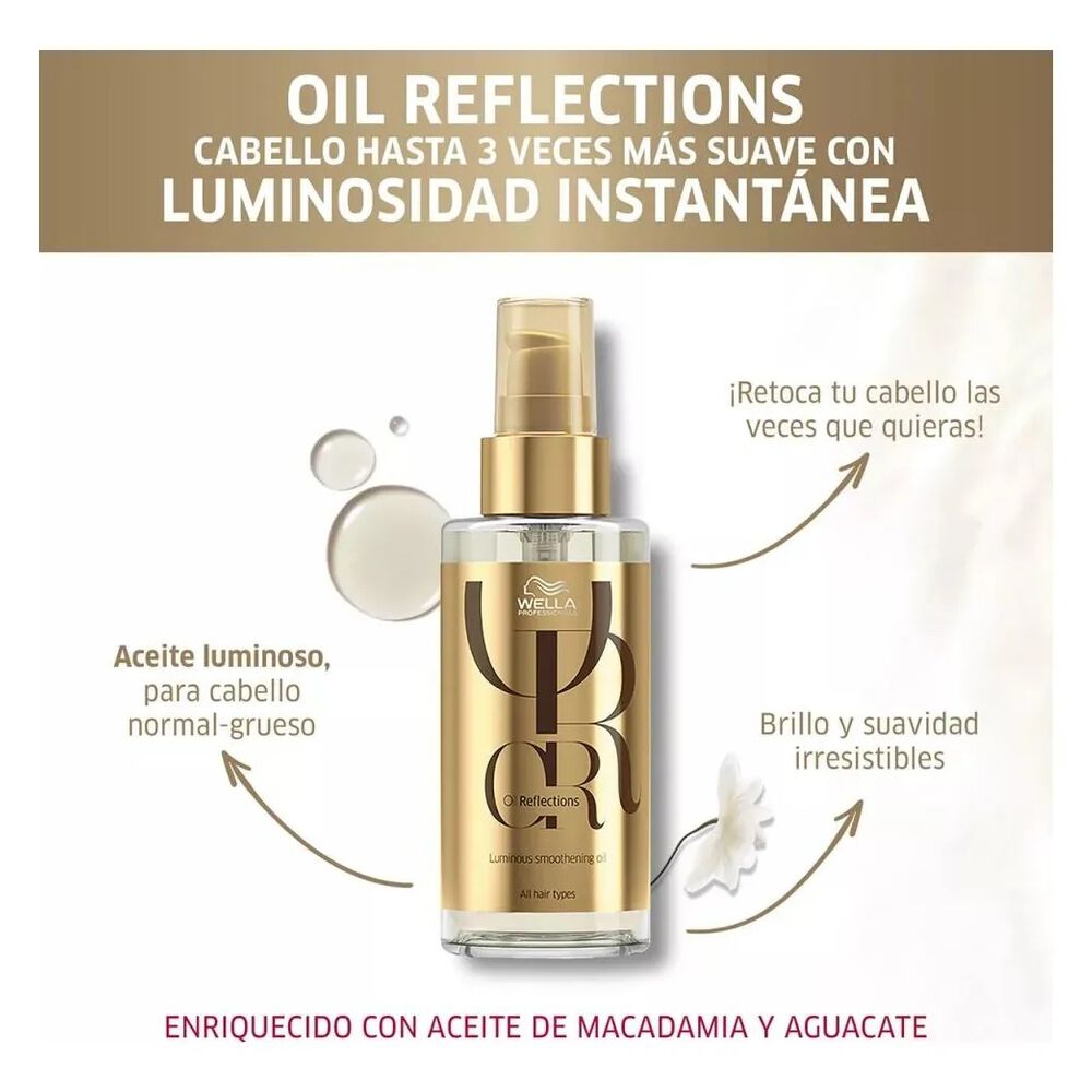 Aceite Oil Reflections 100ml Tratamiento Brillo De Wella image number 3.0