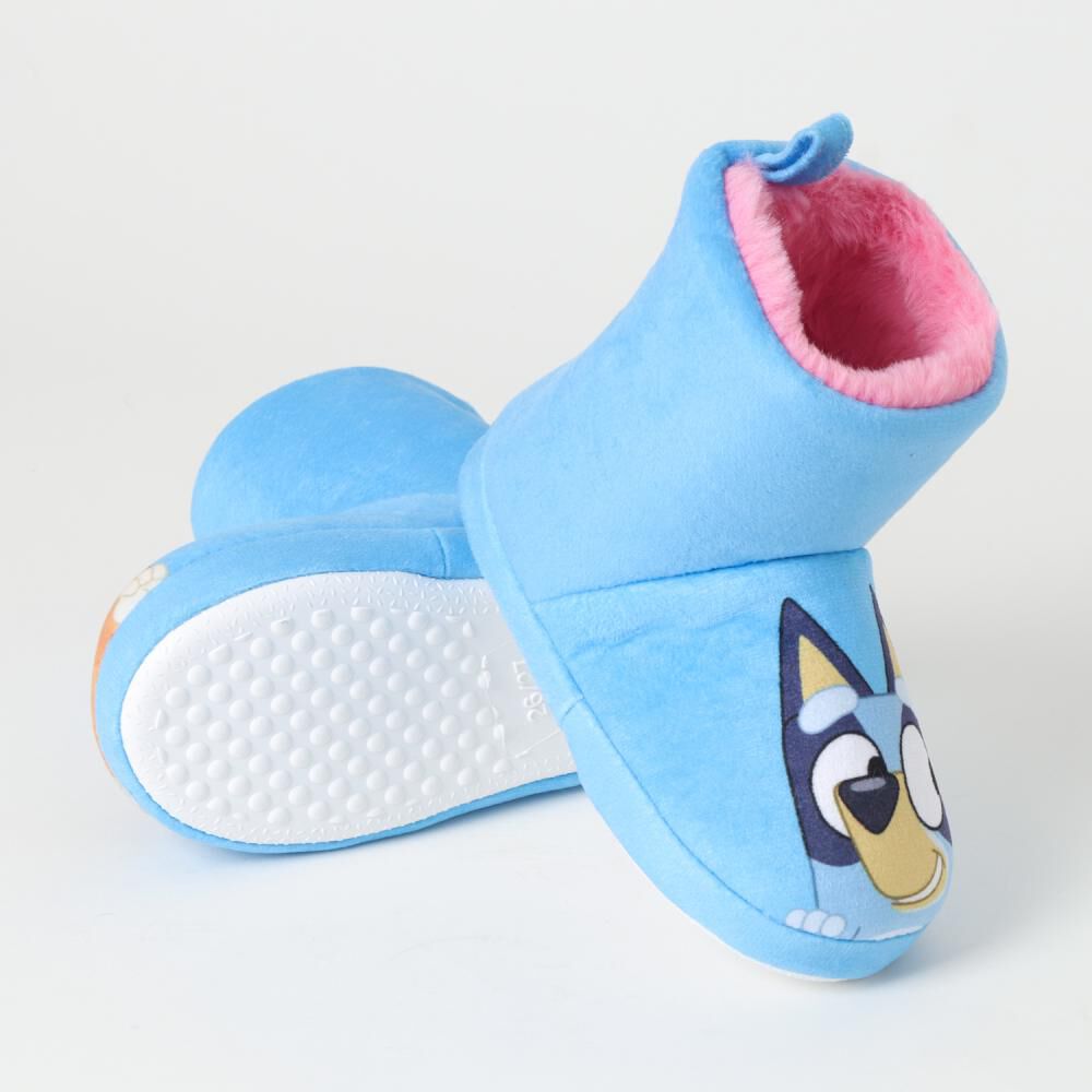 Pantufla Bota Niña Bluey Celeste image number 2.0