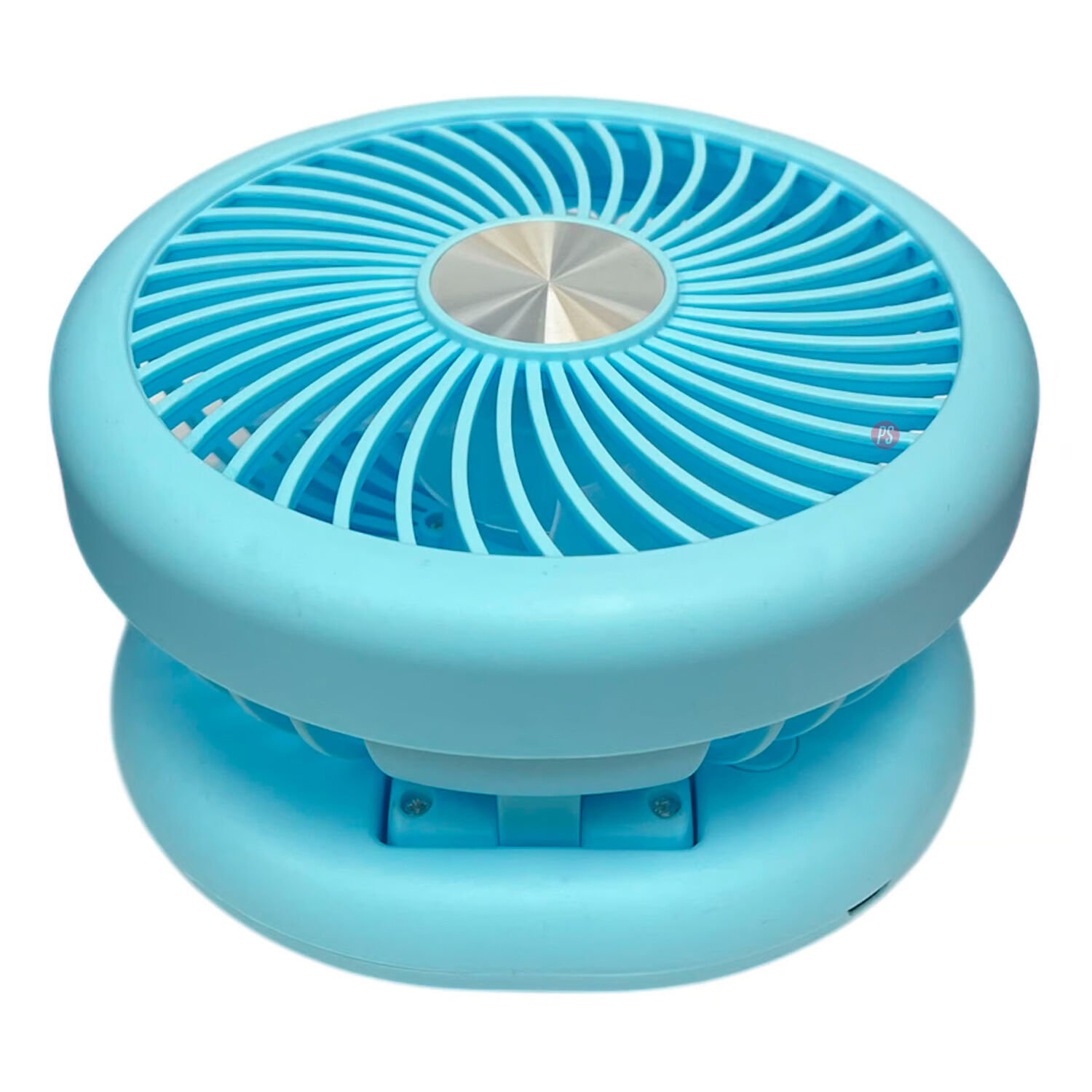 Mini Ventilador Plegable De Mano Recargable Azul - Ps image number 1.0