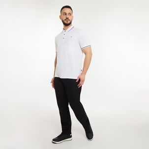 Polera Manga Corta Piqué Hombre Az Black