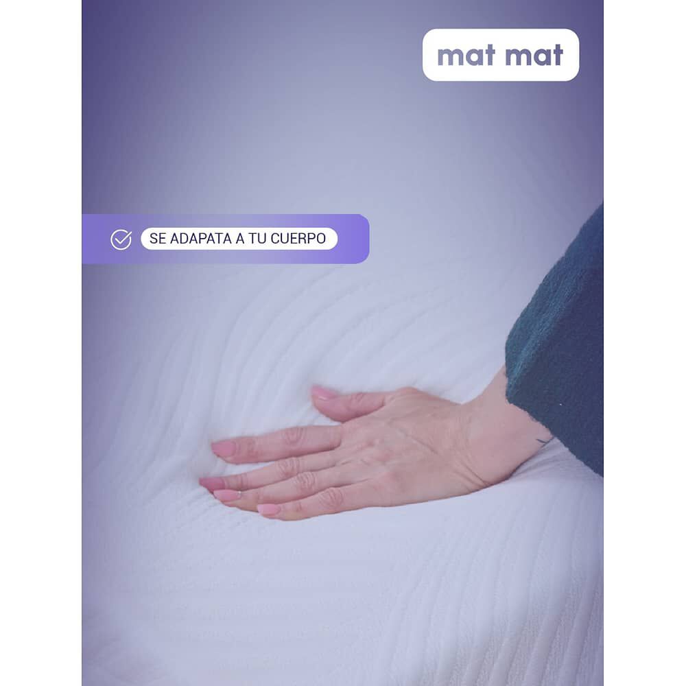 Colch&oacute;n 1 Plaza Memory Foam Mat Mat 90x190x22cm image number 4.0