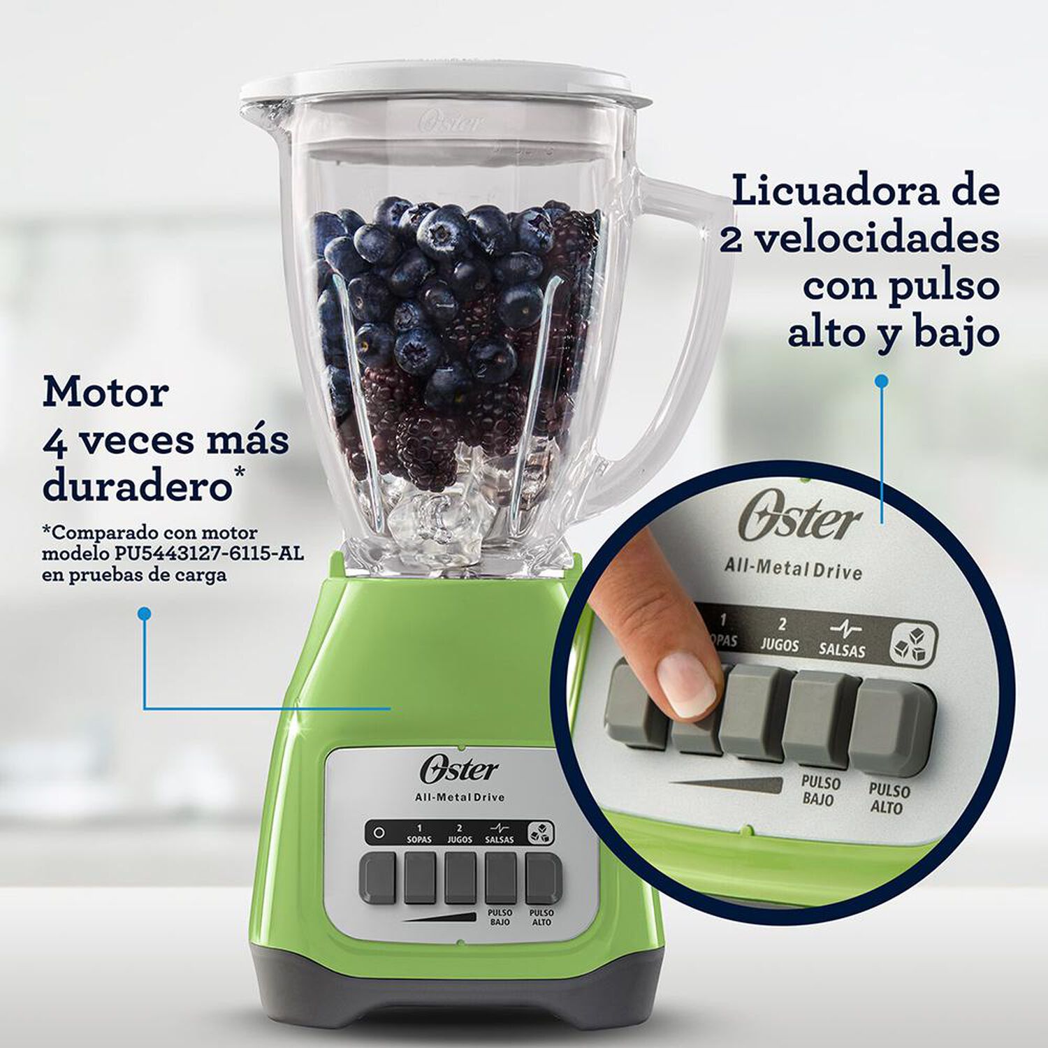 Licuadora Oster BLSTKAG-KPB-052 / 1.5 Litros / 550W image number 1.0
