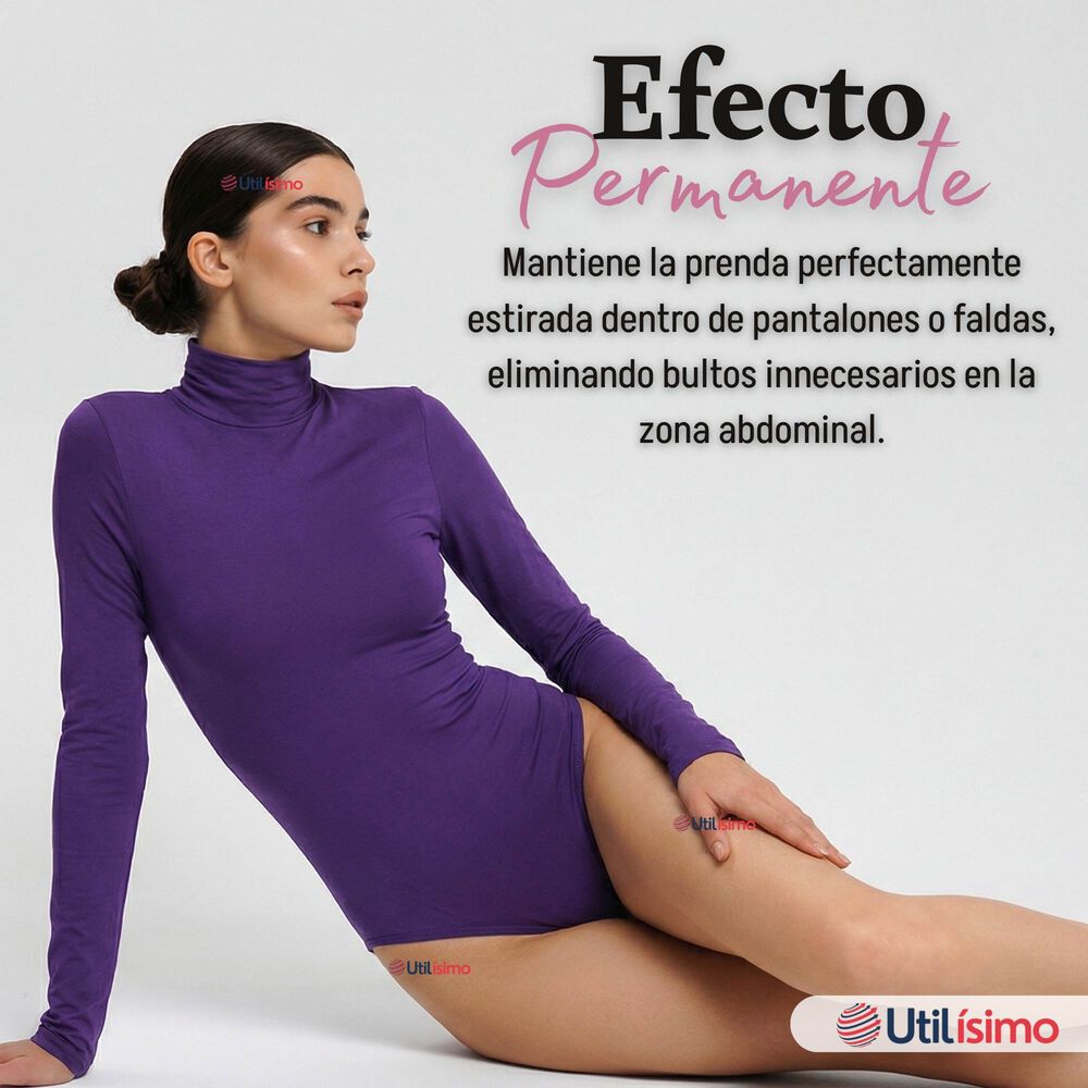 Pack 3 Bodys Manga Larga Bamb&uacute; Cuello Alto Beatle Mujer Colores Surtidos image number 7.0