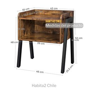 Mesa Auxiliar Velador Rustic