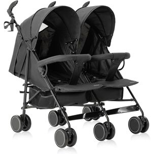 Coche Paragua Doble Twin Dark Grey
