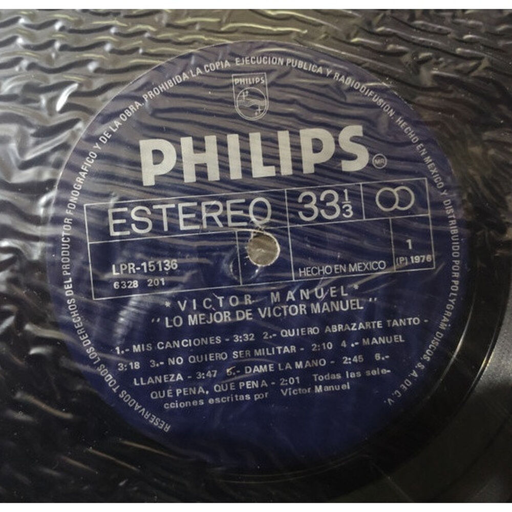 Victor Manuel - Grandes Exitos | Vinilo Usado image number 2.0