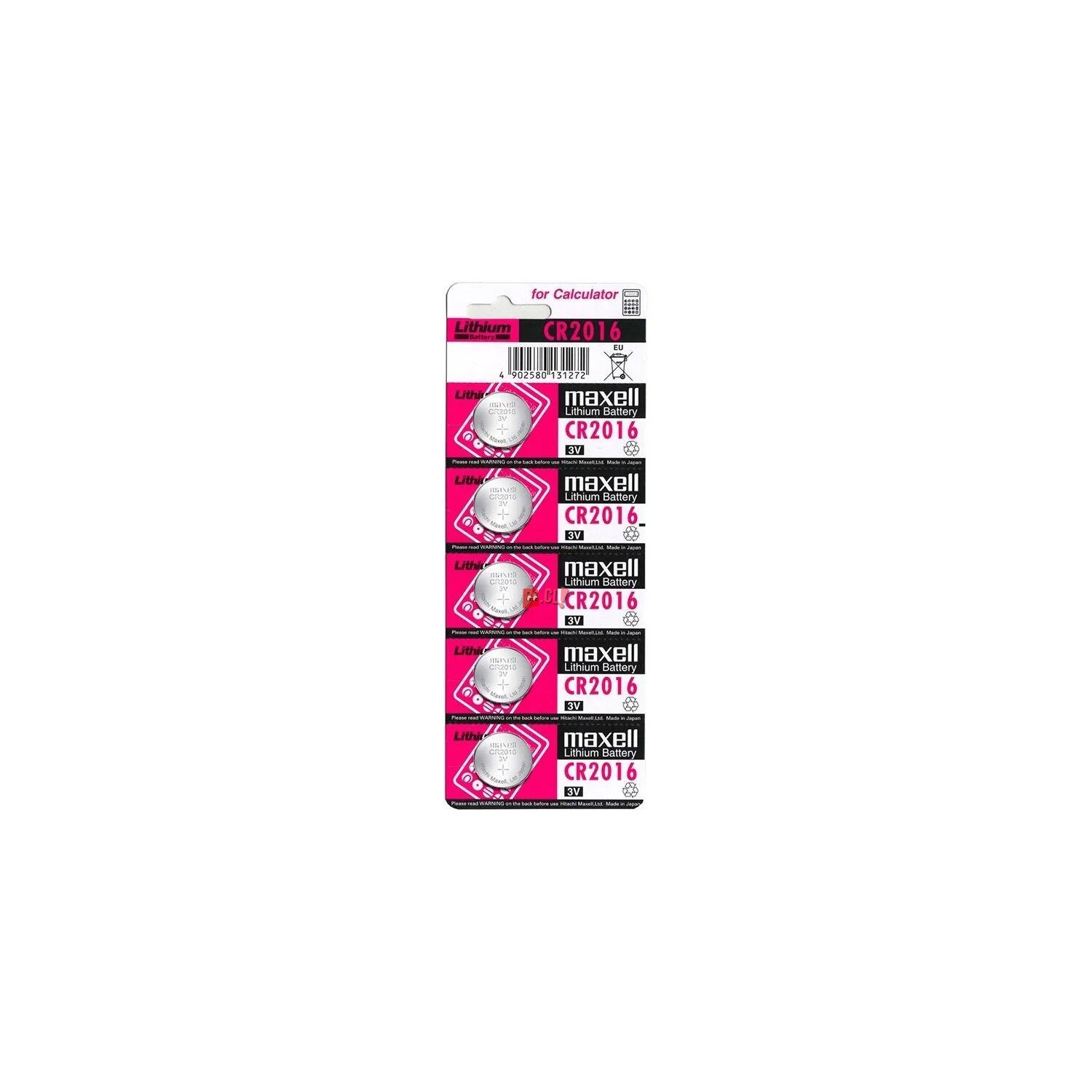 5 Pilas Maxell Cr2016 Tipo Bot&oacute;n - Ps image number 0.0