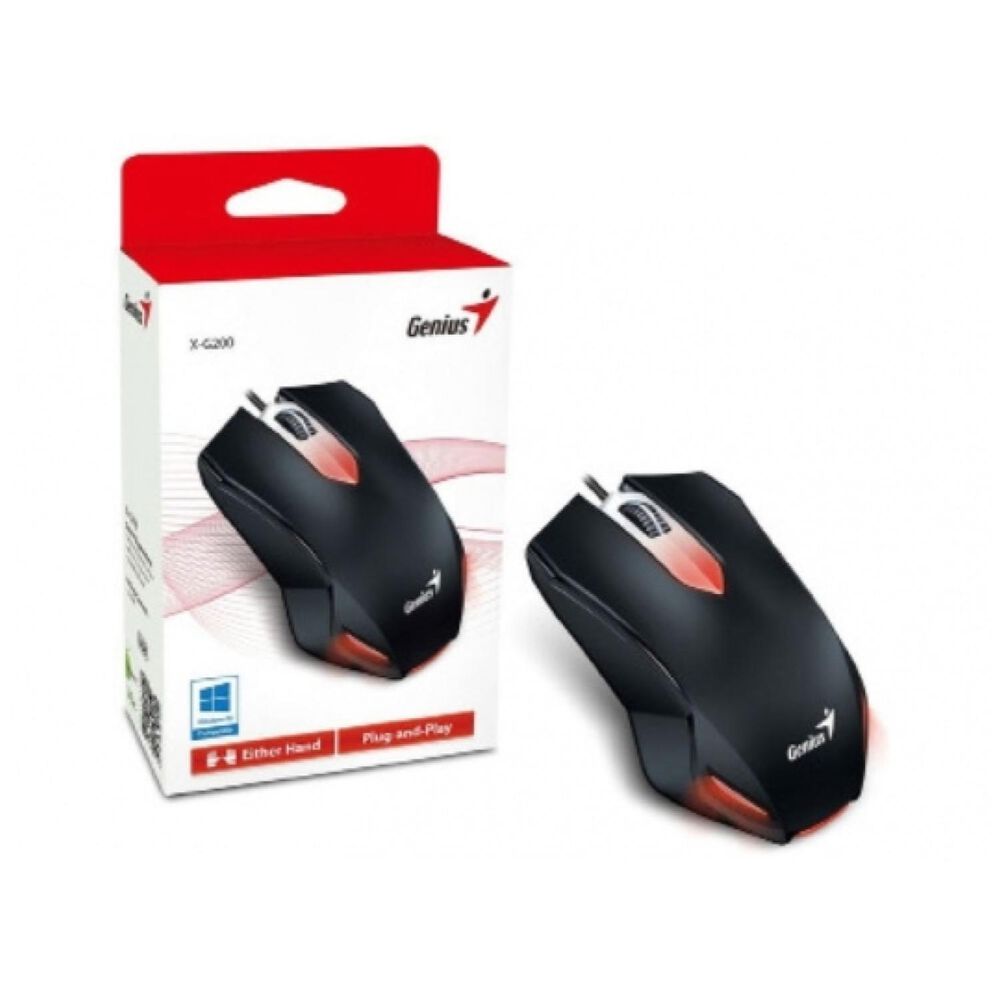 Mouse Alambrico Usb 3 Botones 1000dpi X-g200 Negro image number 3.0