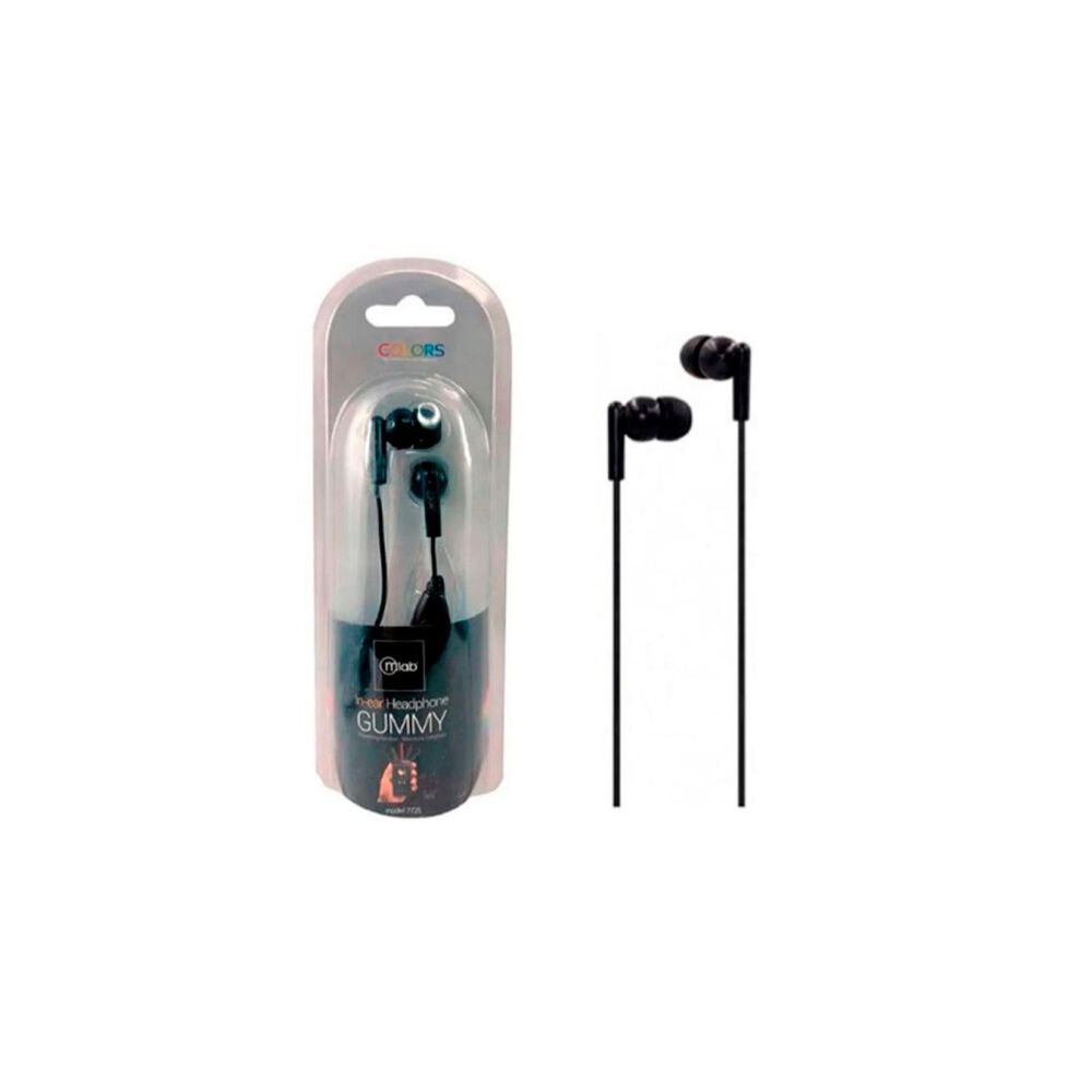 Audifonos Manos Libres Jack 3.5 In Ear Negro Gummy image number 2.0