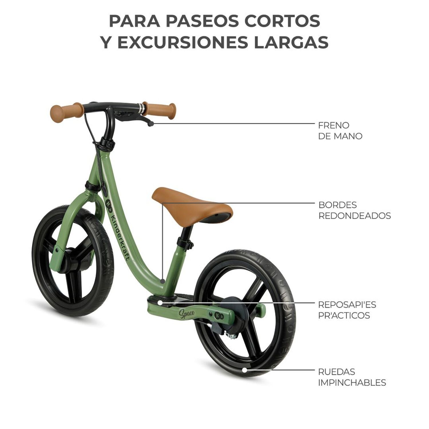 Bicicleta Balance Space Green image number 2.0