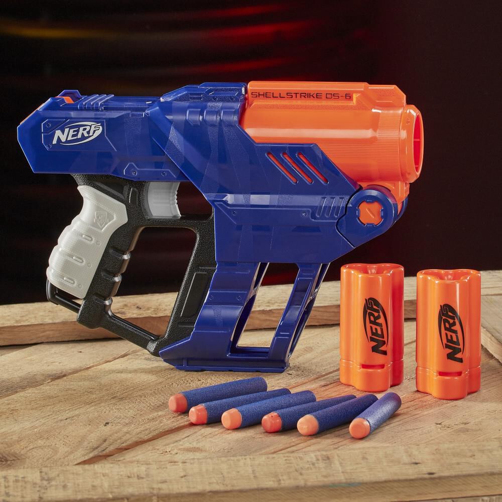 Lanzador De Dardos Nerf Elite Shellstrike Ds-6 image number 5.0