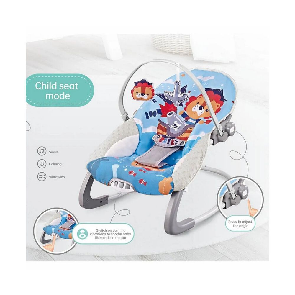 Silla Nido Bouncer Lion Blue image number 1.0