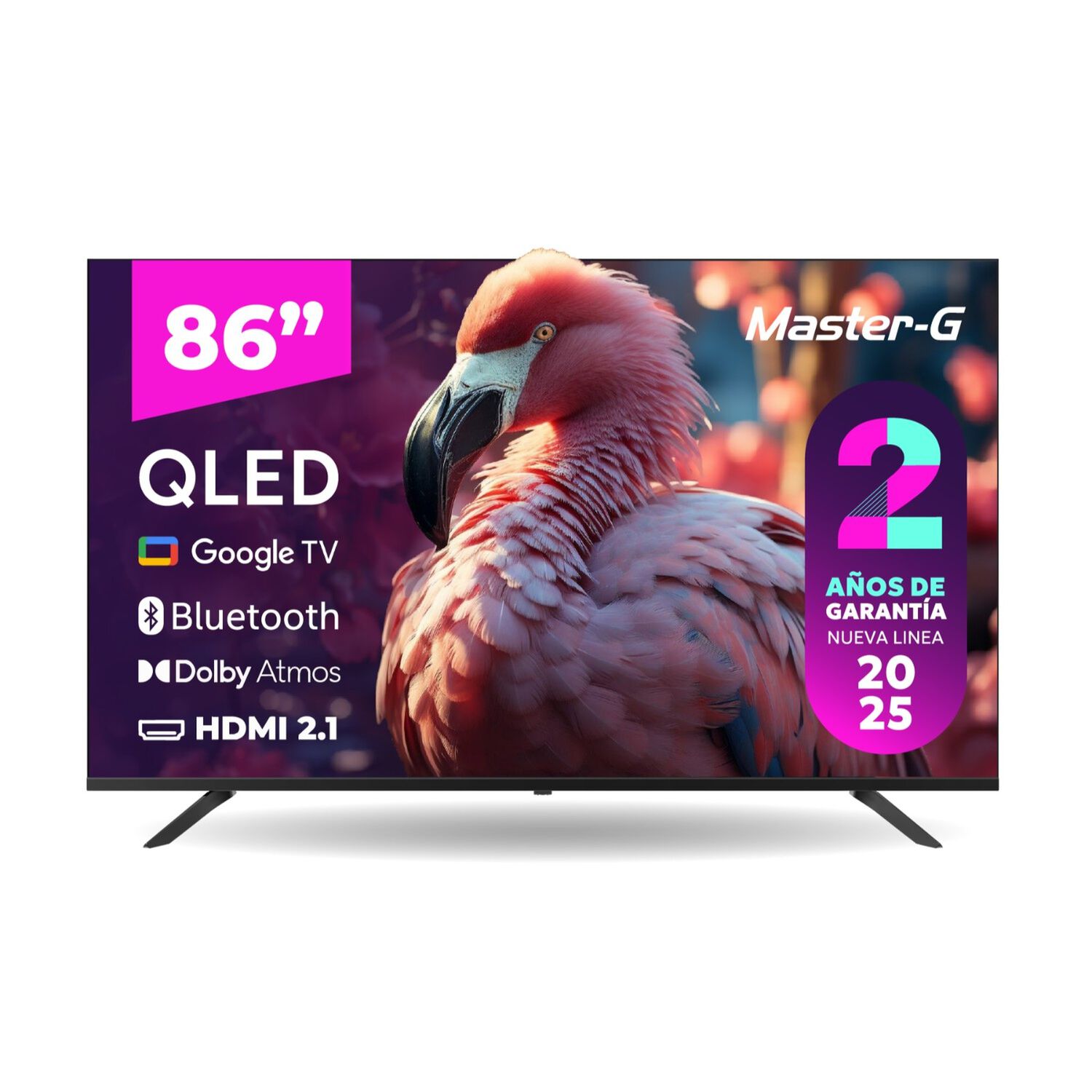 Smart Tv Qled 86" Google Tv 4k Bluetooth image number 0.0