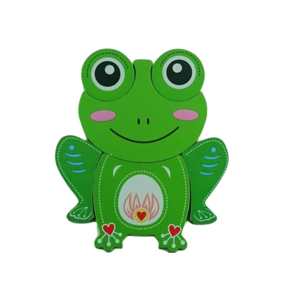 Puzzle De Madera De Animales 15x15 Cm Para Niños De +3 image number 3.0