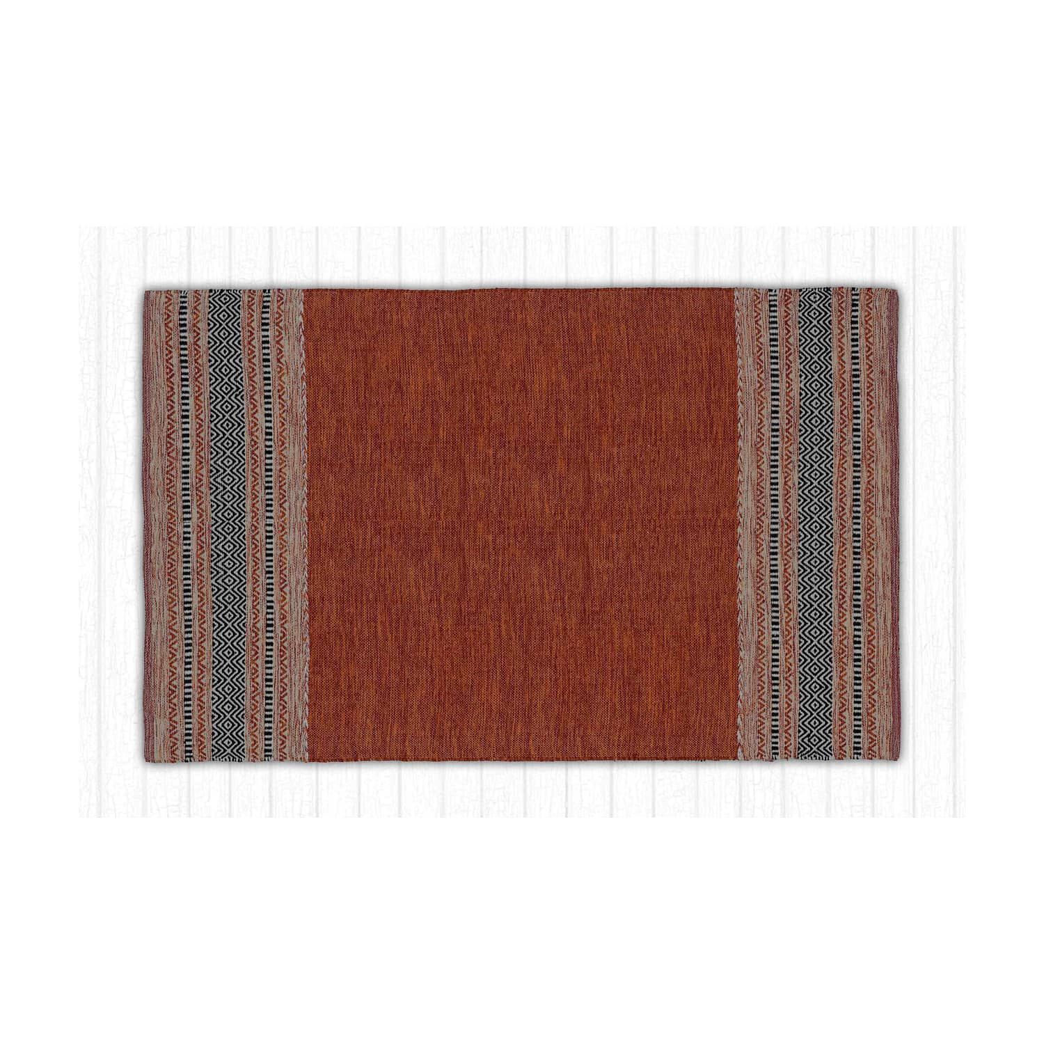 Alfombra Kilim Mediana Naranja image number 0.0