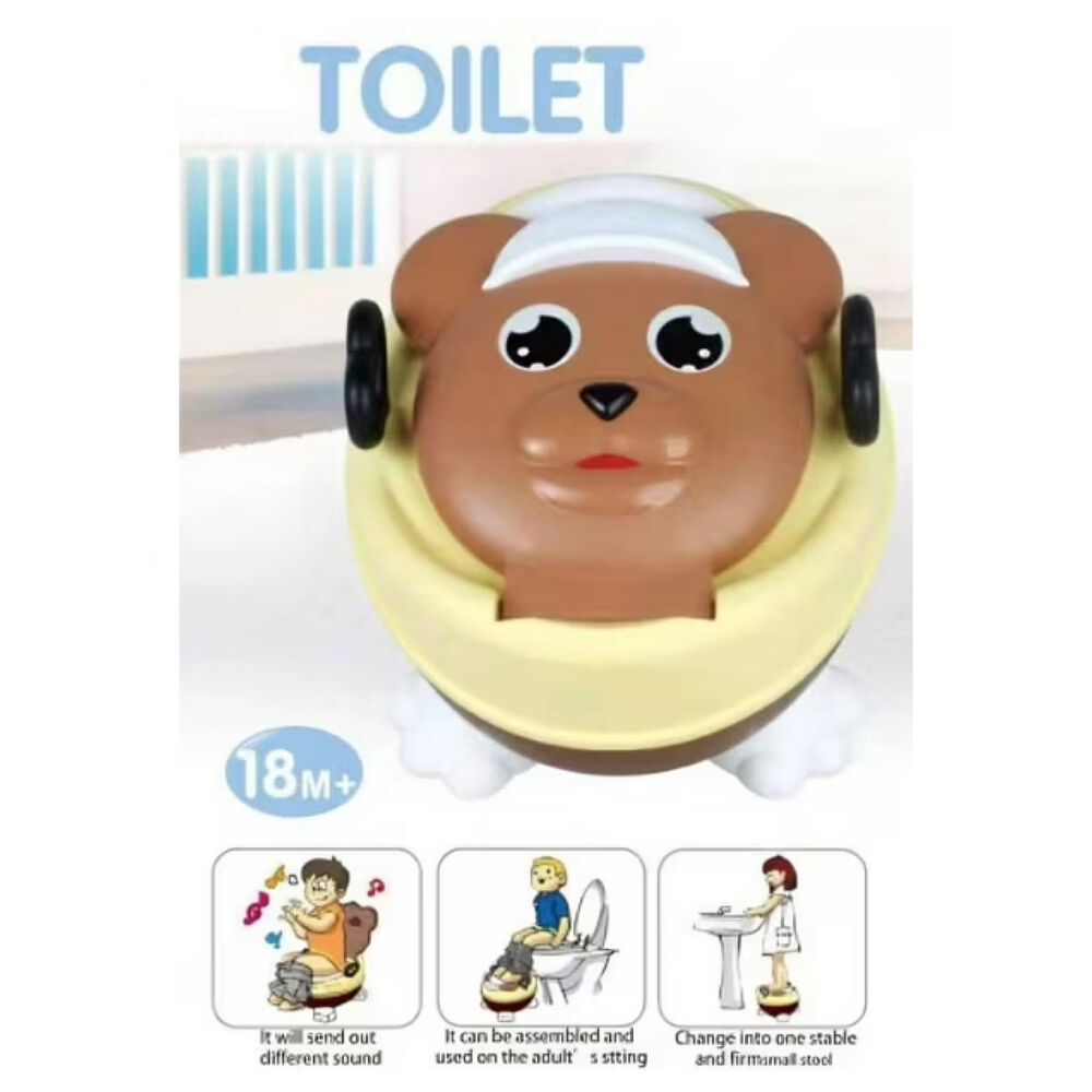 Pelela Bacinica Con Luces Y Musica Oso Cafe Infantil image number 2.0