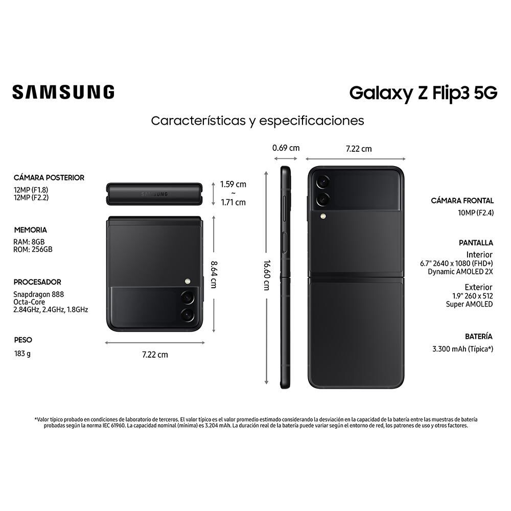 Smartphone Samsung Galaxy Z Flip3 / 5G / 256 GB / Liberado image number 2.0